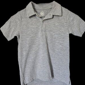 Wonder Nation Boys XS 4-5 Polo Shirt Gray